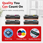 045 Toner Cartridges Compatible for Canon 045 CRG045 (4-Pack,BK/C/M/Y)