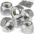 #6-32 Lock Nut, 190Pcs Stainless Steel Nylock Insert Locking Nuts