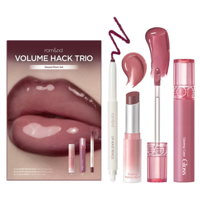 Volume Hack Trio | 3 Step Plumping Lip Kit | Glazed Plum Set