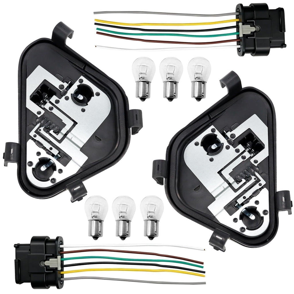 Rear Tail Light Lamp Holder Bracket Socket with Bulbs Harness Fit for BMW3