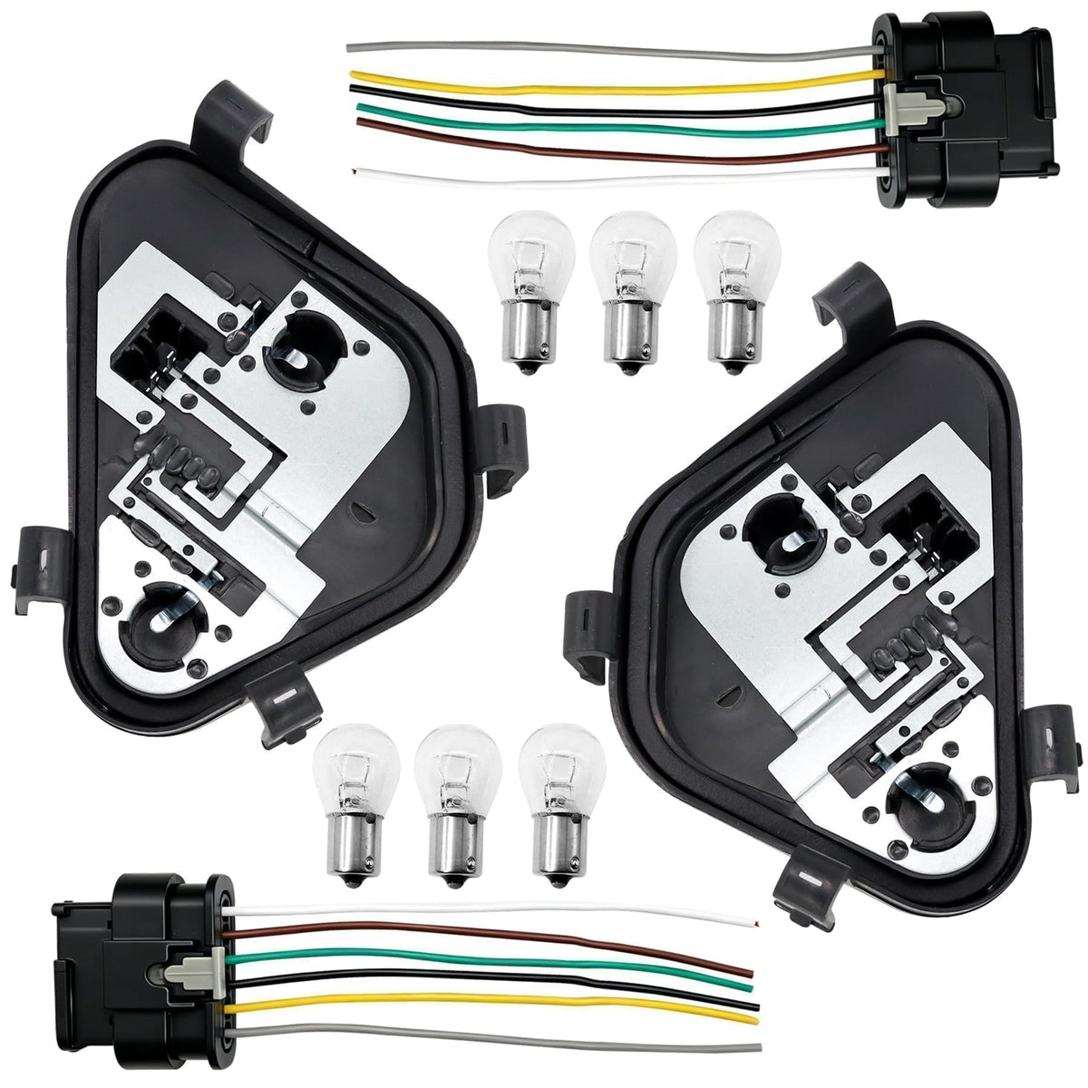 Rear Tail Light Lamp Holder Bracket Socket with Bulbs Harness Fit for BMW3