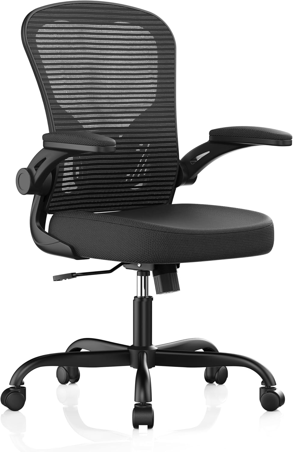 Office Chair, Ergonomic Desk Chairs 330LBS Capacity High Back Mesh Computer Chair with Flip-up Armrests, Comfy Work