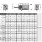 DC 3V 15RPM Micro DC Geared Electric Motor Mini Speed Reduction Motor