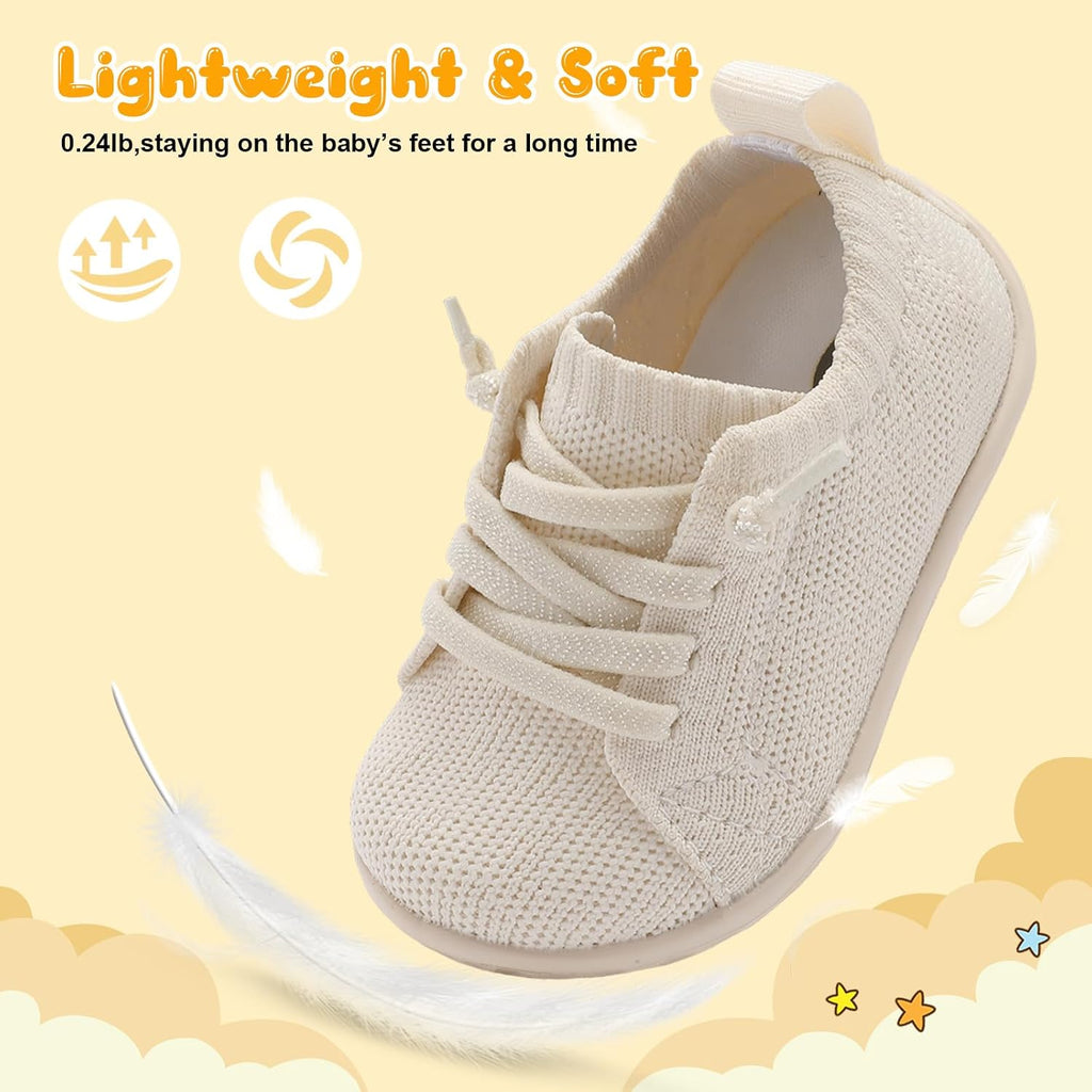 Baby Shoes Baby Boy Girl First Walking Shoes Breathable Barefoot Infant Shoe Lightweight Slip On Sneakers Soft Sock Shoe