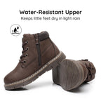 Toddler Boys Boots Kids Fall Ankle Work Boots Side Zipper
