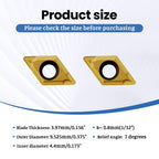 DCMT11T308 DCMT32.52 Carbide Turning Inserts, Multilayer Coated DCMT Insert