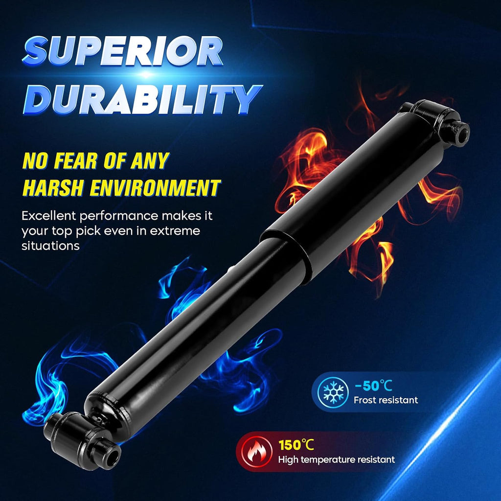 Rear Strut Shock Absorber for Ford Fusion 2006-2012, Lincoln MKZ 2007-2012, Zephyr FWD 2006, Mazda 6 2003-2008, Mercury Milan 2006-2011, Replace 344363, Left & Right, 2PCS