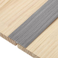 T-Molding Transition Strips,6.56 ftx1.97" (LxW) PVC,Gray Wood Grain