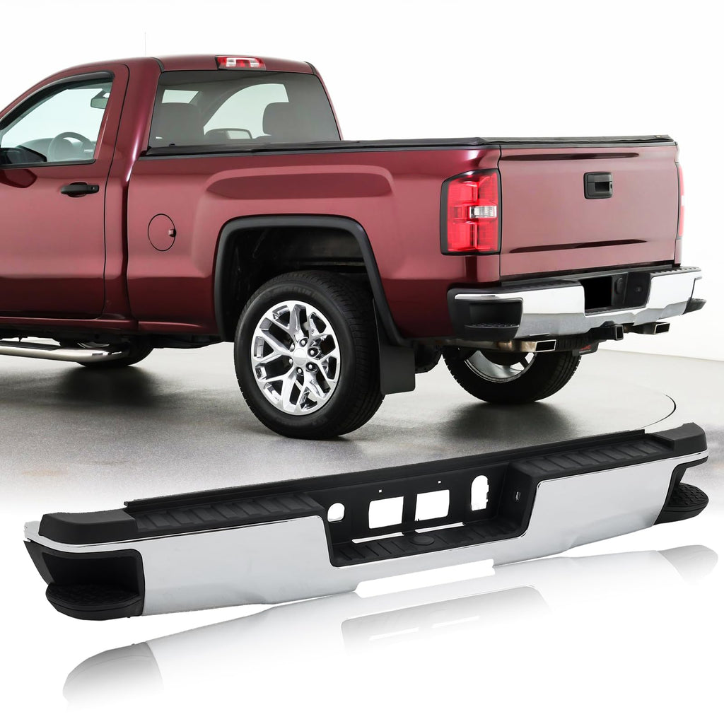 Rear Bumper Step Bumper Assembly Fit For 2014-2018 Chevy Silverado 1500