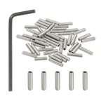 PATIKIL #10-32x3/4 Hex Socket Grub Screws, 50 Pcs Cup Point Set Screw with Wrench
