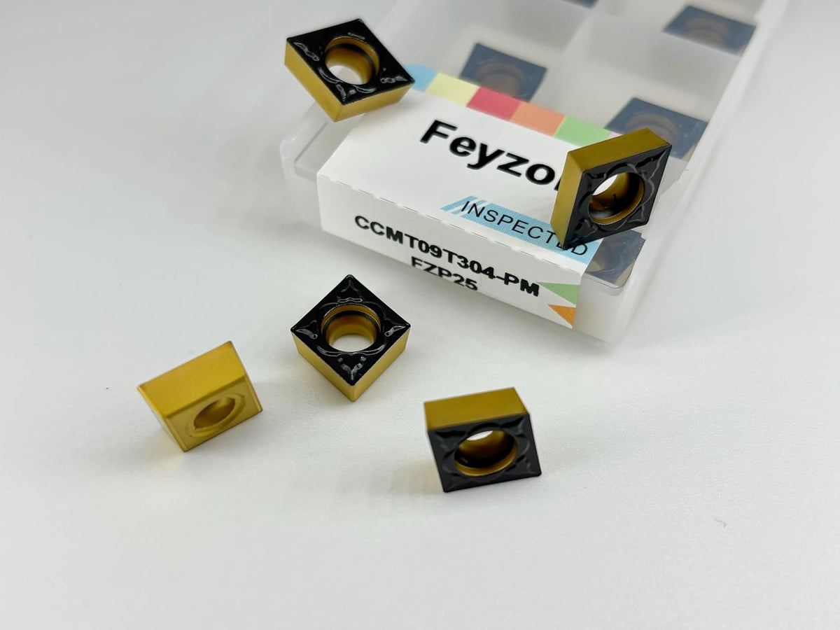 CCMT09T304 Carbide Inserts for Steel CNC Turning, Semi-Finish, 10pcs