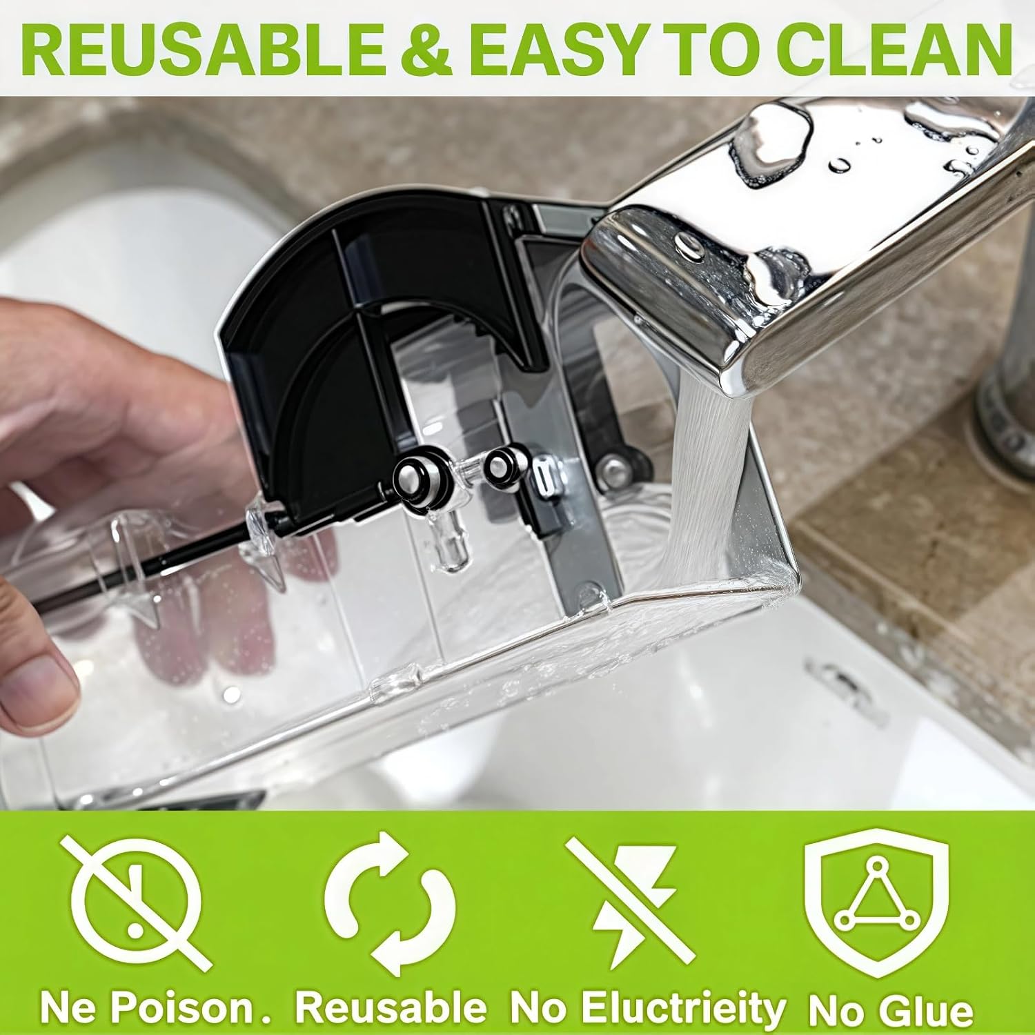 Humane Mouse Traps 12Inch Non-Contact Release,Easy to Use Clean, Child and Pet-Friendly Rat Trap for Rodents (Black