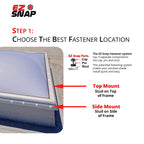 EZ Snap No Drill Skylight Shade Kit, Heat Blocking Skylight Cover, DIY