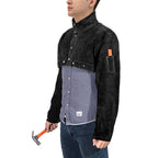 Leather Welding Cape Sleeve,Heat Flame Resistant Welder's Jacket