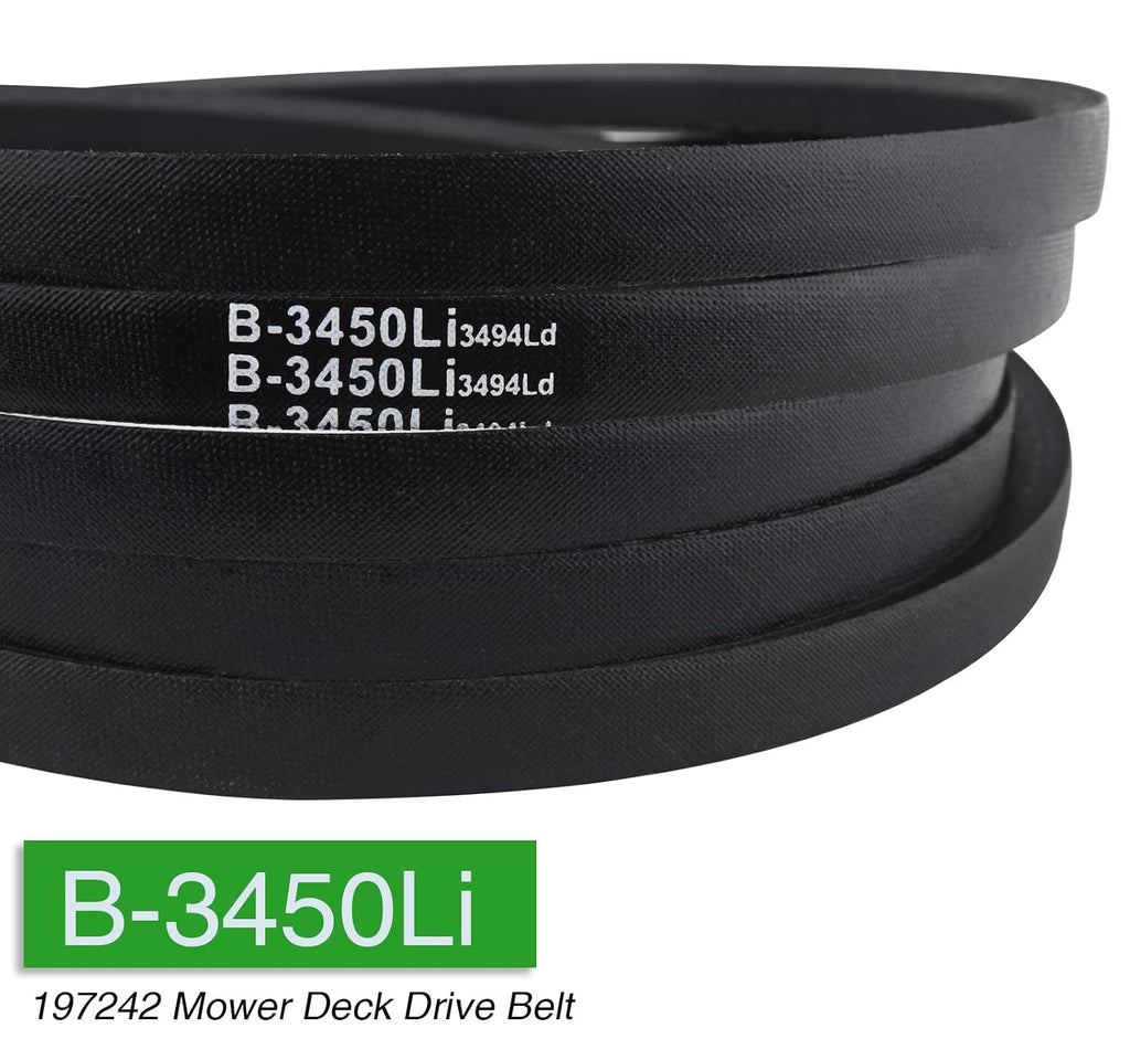 532197242 Mower Deck Belt 48 Inch, 197242 Replacement Belt Compatible with Husqvarna Poulan Craftsman Mower Deck Belt