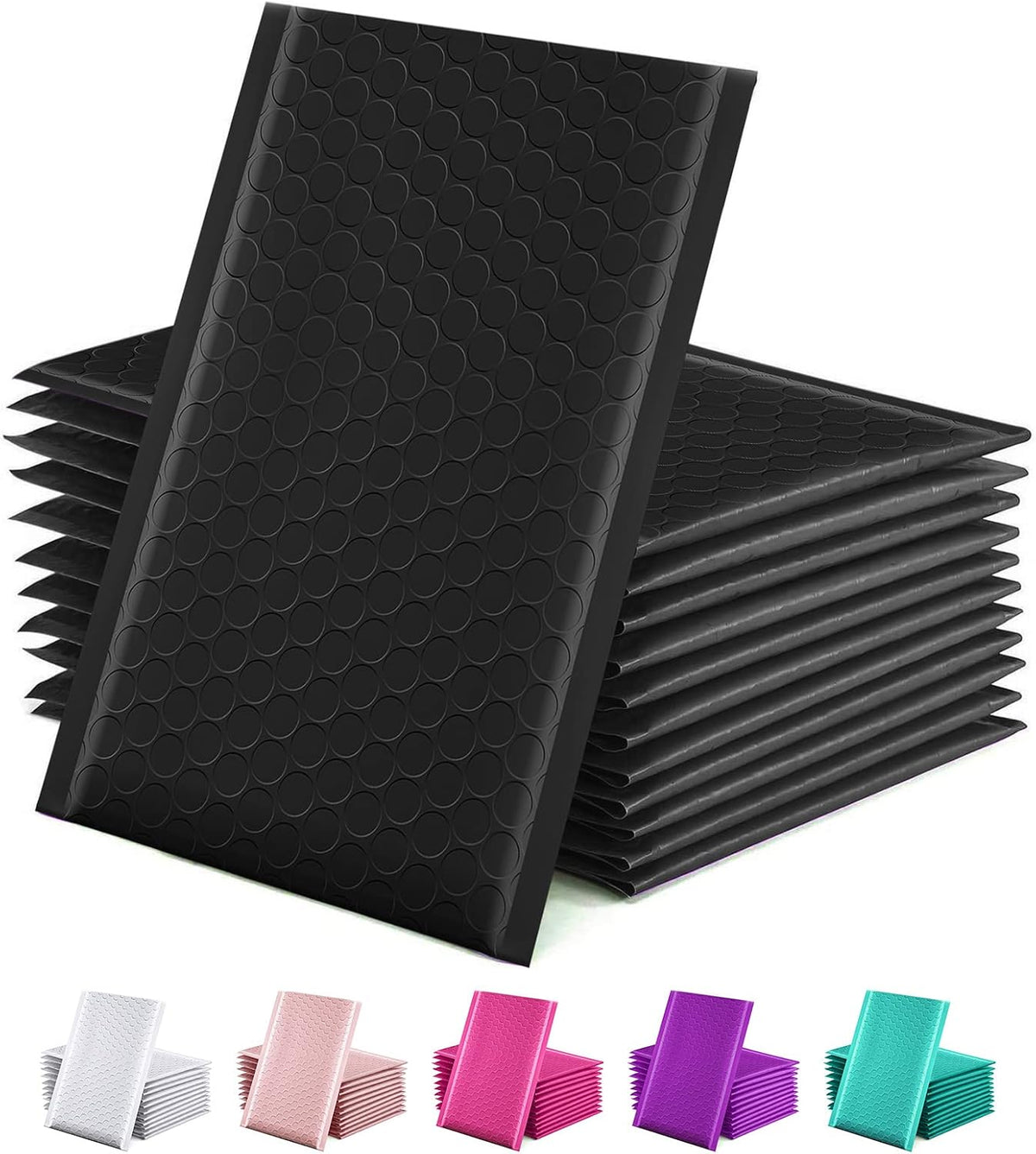 100 Pack Bubble Mailers 6x10 Inches Black Shipping Bags Self Seal