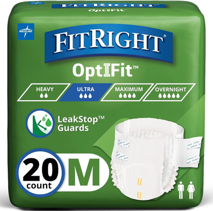 Ultra Adult Diapers, Disposable Incontinence Briefs, Leak-Proof Diaper, Absorbent Briefs For Men and Women, Maximum