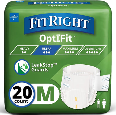 Ultra Adult Diapers, Disposable Incontinence Briefs, Leak-Proof Diaper, Absorbent Briefs For Men and Women, Maximum