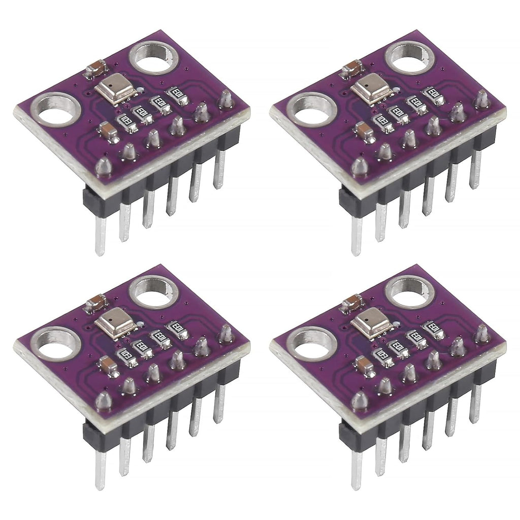 4pcs BME280 3.3V High Precision Atmospheric Pressure Sensor Module Pre-Soldered GY-BME280-3.3 Temperature Humidity Sensor Module for Raspberry Pi and Other MicroControllers