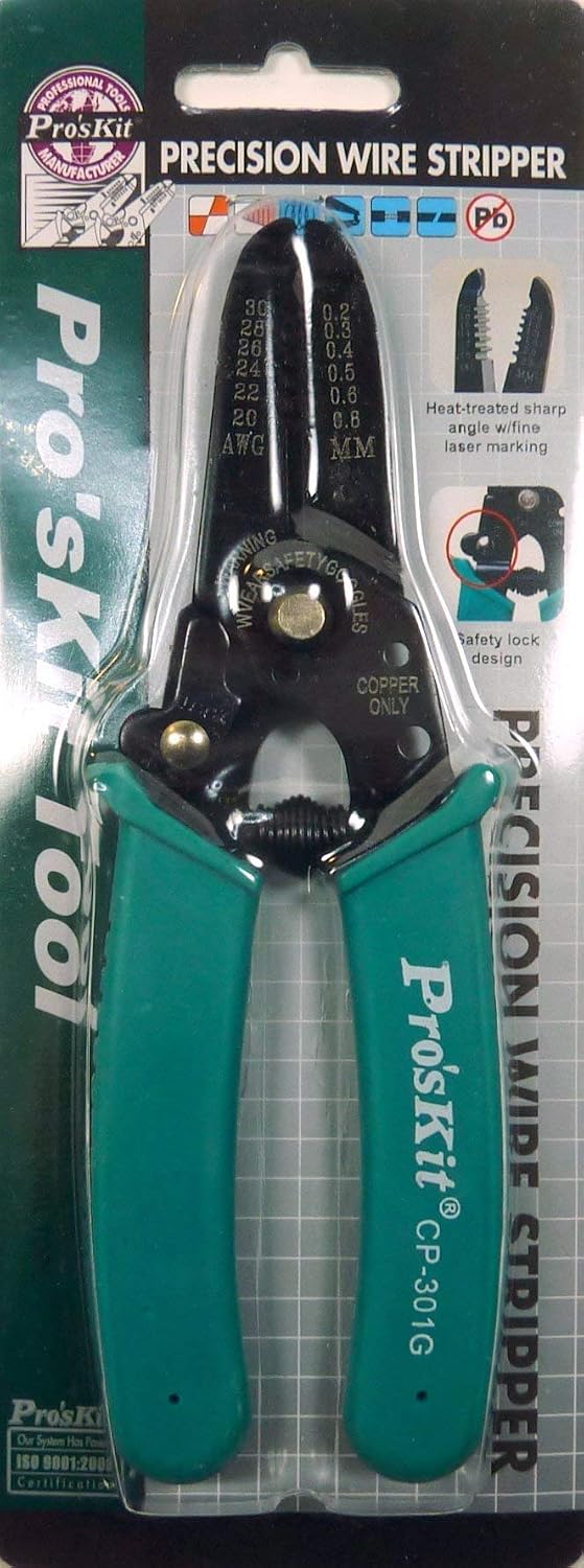 CP-301G Pro'sKit Precision Wire Stripper, 30-20 AWG