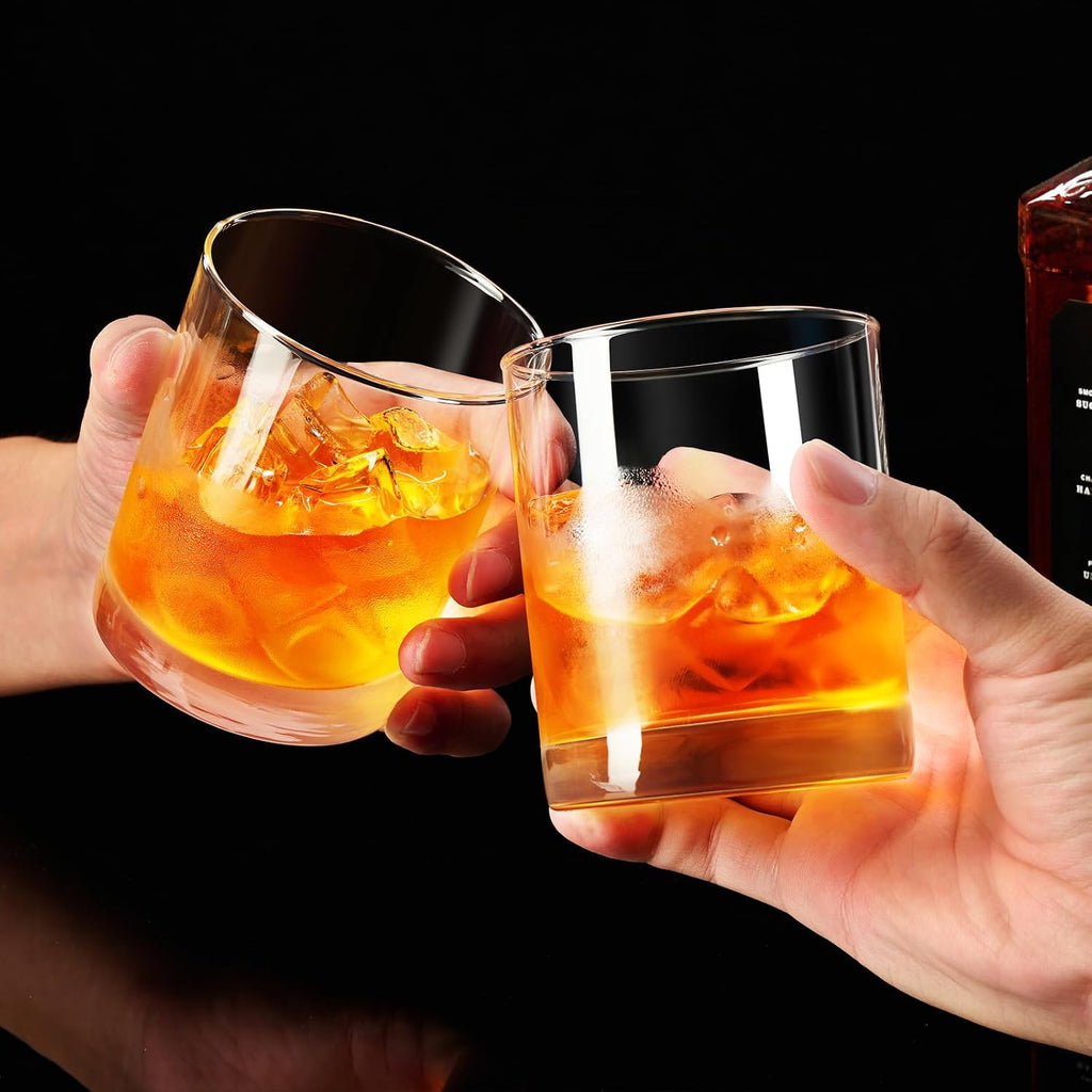 10OZ Whiskey Glasses Set of 2, Old Fashioned Glass for Party