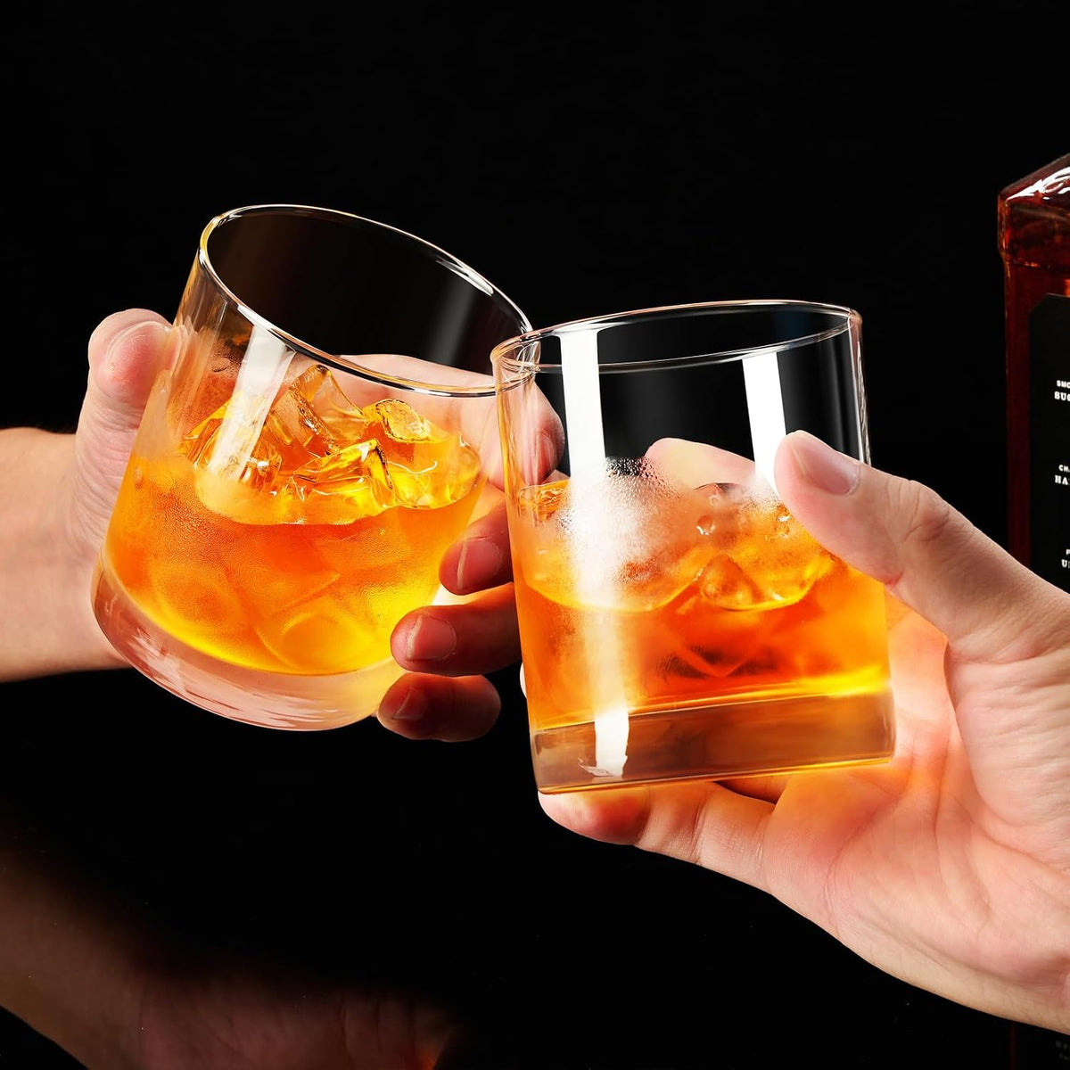 10OZ Whiskey Glasses Set of 2, Old Fashioned Glass for Party