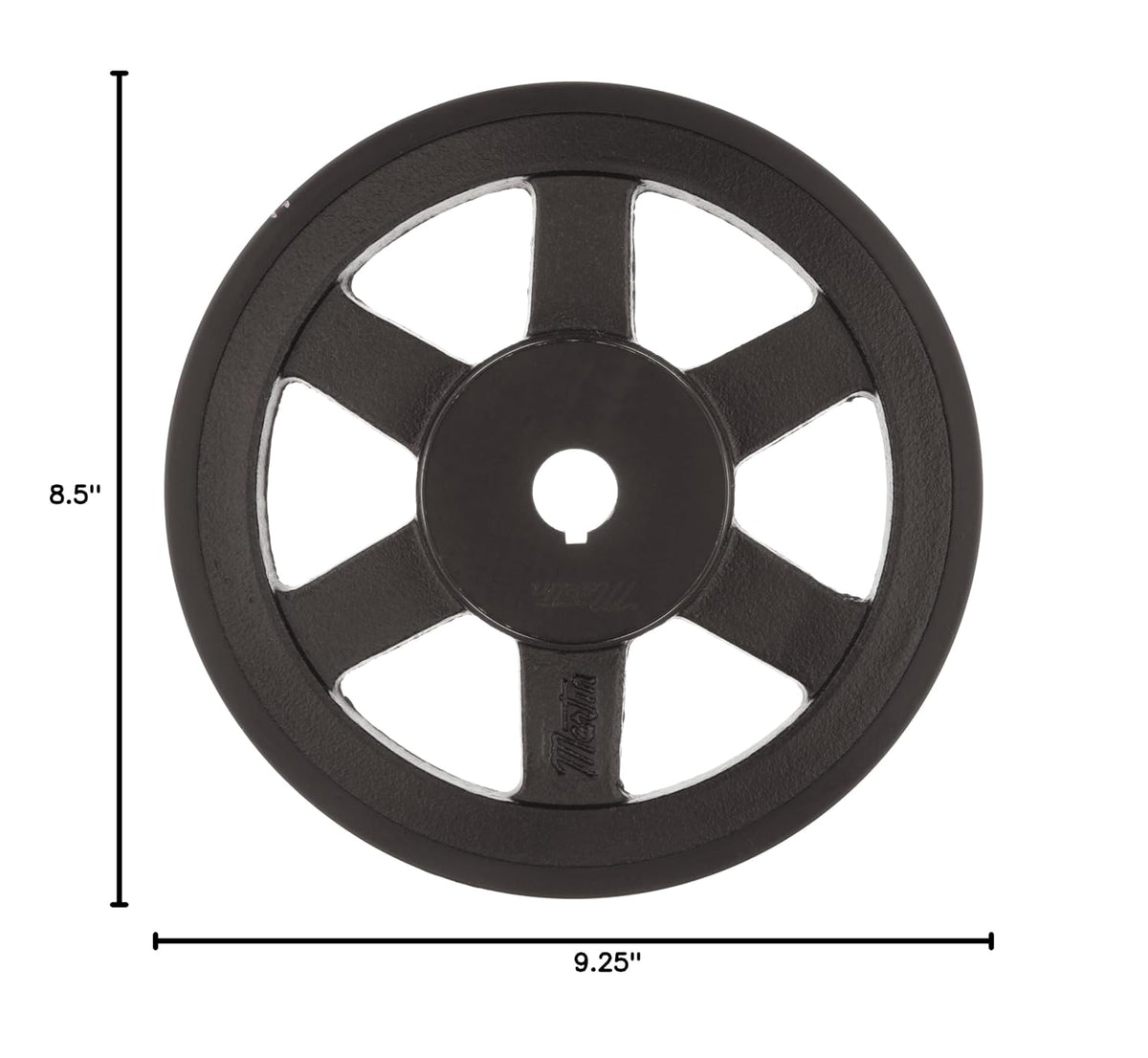 Martin BK70 1 3/16 FHP Sheave BS, 4L/5L or B Belt Section, 1 Groove, 1-1/5" Bore, Class 30 Gray Cast Iron, 6.75" OD, 3675 max RPM, 6 Datum/6.4 Datum