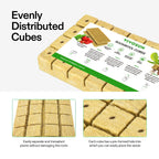 1.6" Rockwool Cubes, 28 Plugs Stonewool Starter Grow Cubes