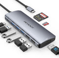 USB C Hub, Acodot 9 in 1 USB C to 4K@60HZ HDMI Multiport Adapter, 3 USB 3.0 Ports, SD/TF Card Reader, 100W PD