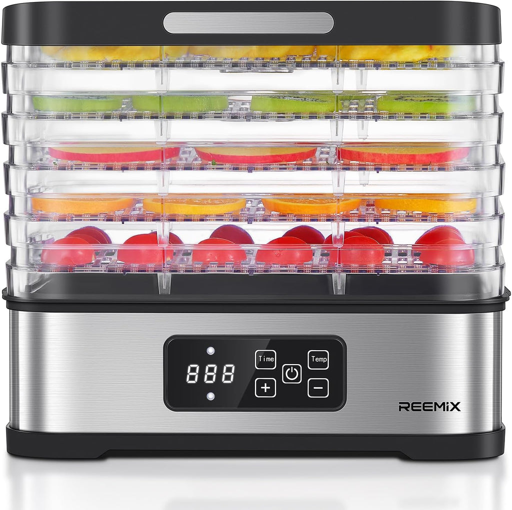 5-Tier Compact Food Dehydrator with BPA-Free Trays