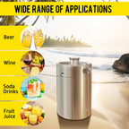 64oz Mini Keg Growler Portable Draft Beer Dispenser System