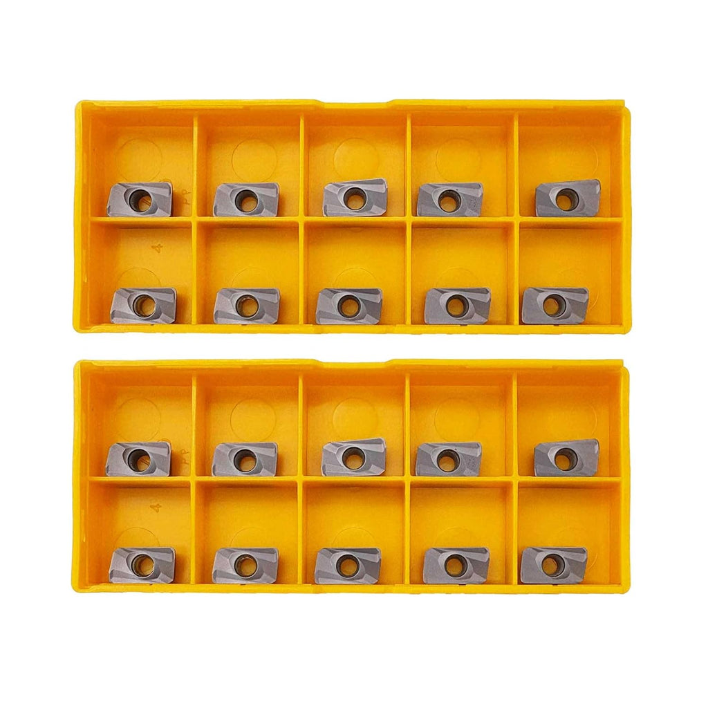 20pcs Indexable Face Milling Inserts APMT1135PDER-H2 Carbide Replacement Inserts For End Mill Tool Holders Boring Bar Inserts Rough Turning Stainless Steel
