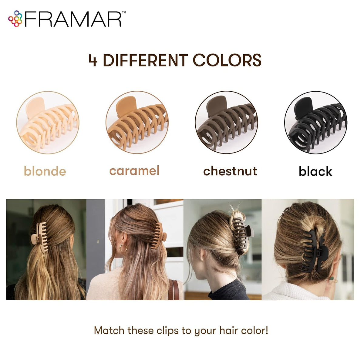 Extra Large Claw Clips For Thick Hair, Hair Claws Pack, Hairclips