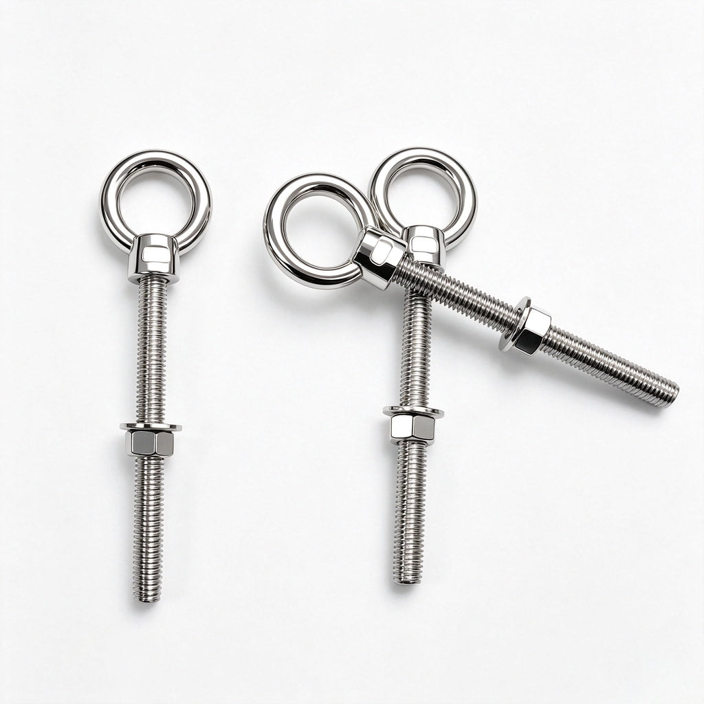 ANPTGHT 1/4" x 4" Eye Bolts with Washers＆Nuts (5 Pack)
