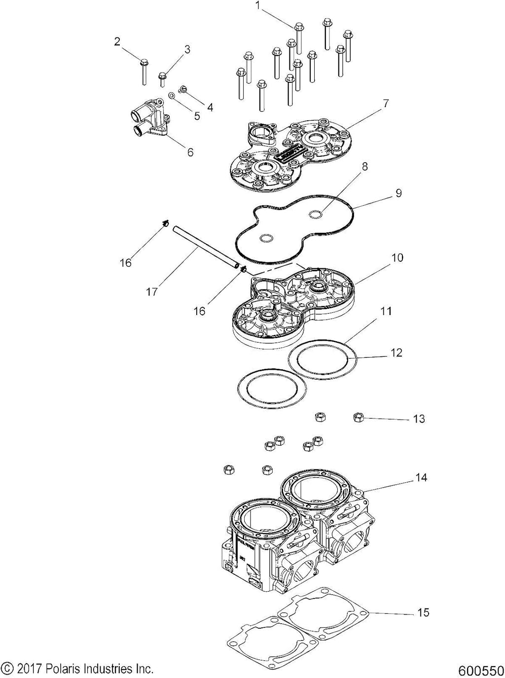 Polaris O-Ring, for Specific Snowmobile Models, Genuine OEM - 5410932