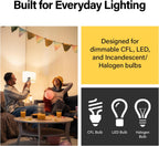 Legrand 450W Wide Slide LED Dimmer Light Switch 3-Way White 1 Pack