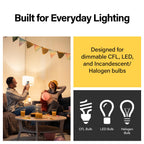 Legrand 450W Wide Slide LED Dimmer Light Switch Single-Pole Tri-Color 1Pack