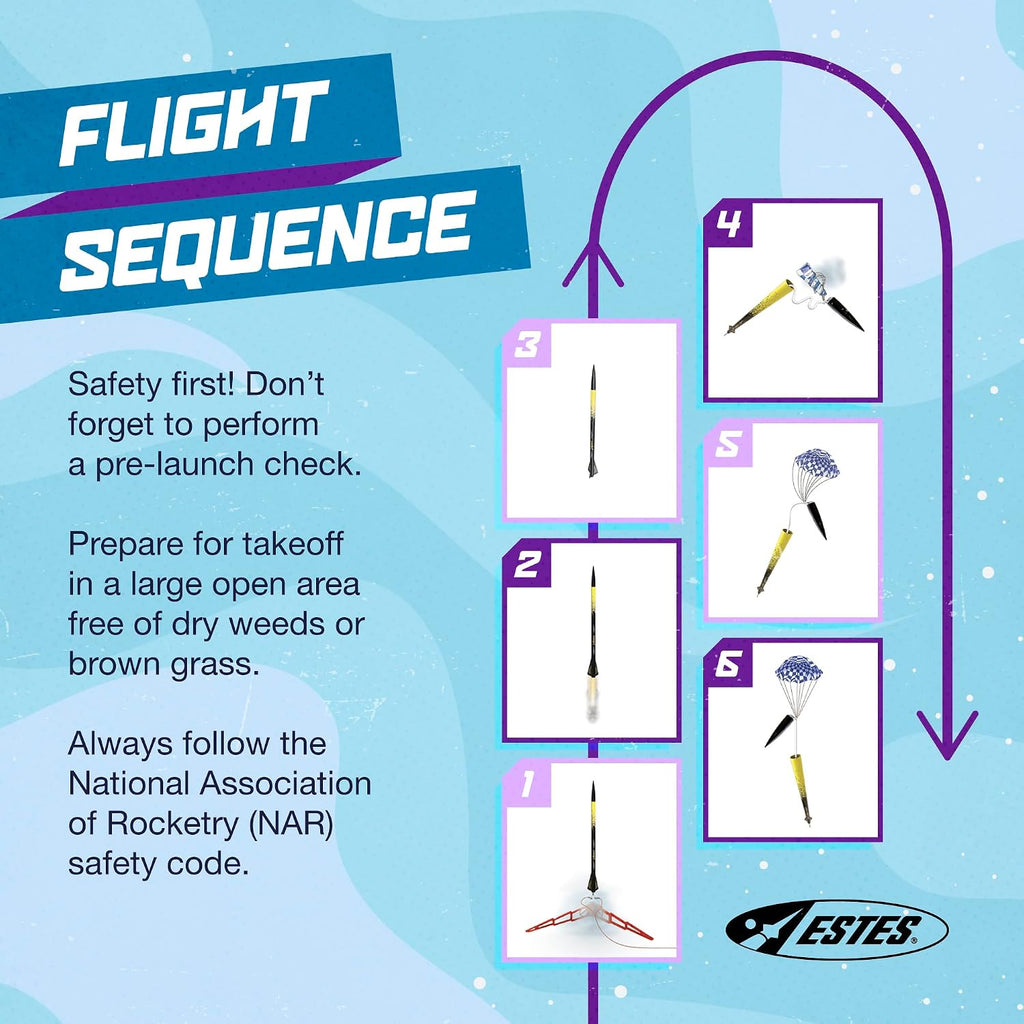 Vapor Flying Model Rocket Kit 7294 | Advanced Build, Black/Yellow & Black/Purple