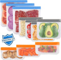 10 Pack Reusable Freezer Bags Dishwasher Safe, Food Storage Bags