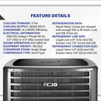 ACiQ 3 Ton AC 14.3 SEER2 Central Air Conditioner Condenser, R32 AC Unit