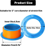 3 Pair Stretch Film Dispenser Plastic Hand Saver for 3" Core Orange