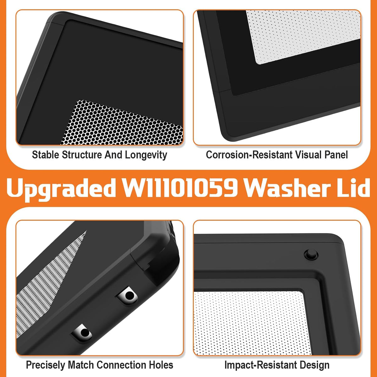 Cabrio Washer Lid W11101059 WTW8040DW4 Lid For Whirlpool Cabrio Washer Part