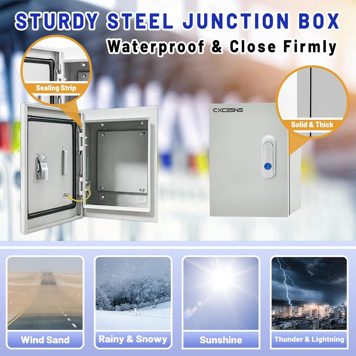 Outdoor Electrical Box 10x8x6 NEMA 4X IP66 Waterproof Junction Box