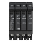 ABB Q-Line THQLQ154015 • Quad Circuit Breaker • 120/240 VAC