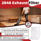 20 Pcs 2846 Exhaust Filter Compatible with Windsor S12 S15