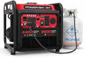 4400W Dual Fuel Inverter Generator, Gas and Propane Portable Generator with 223cc Engine, 30A RV Ready, Auto Switch