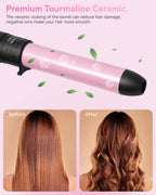 5 in 1 Curling Wand Set, 0.35"-1.25" Interchangeable Ceramic Barrels