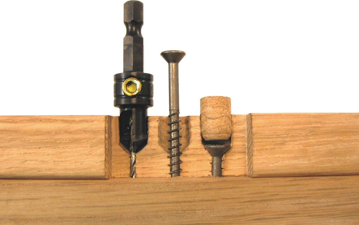 Snappy 82 Degree Countersink for #8-10 Screws 1/8in. Drill Bit x 3/8 Bore USA