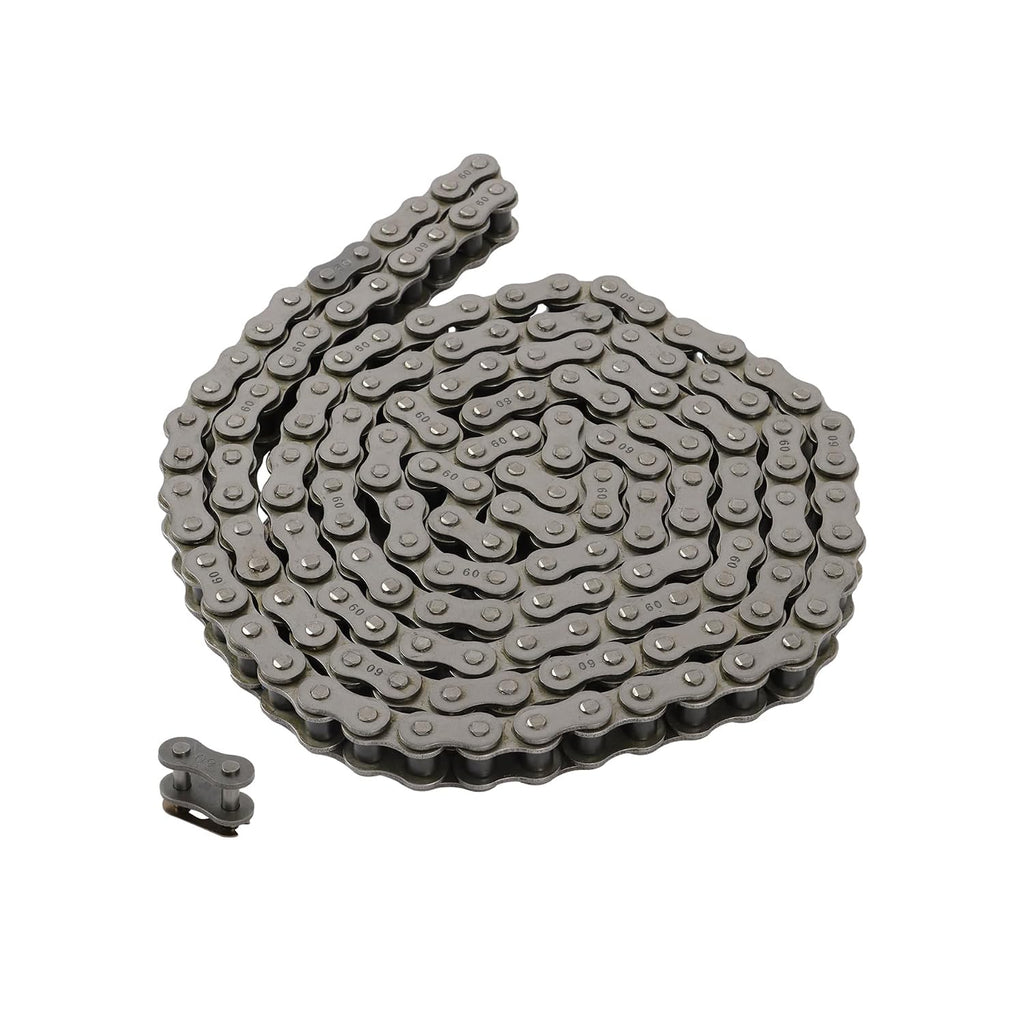 kimllier #60 Roller Chain 10 Feet, Heavy Duty Industrial Drive Chain