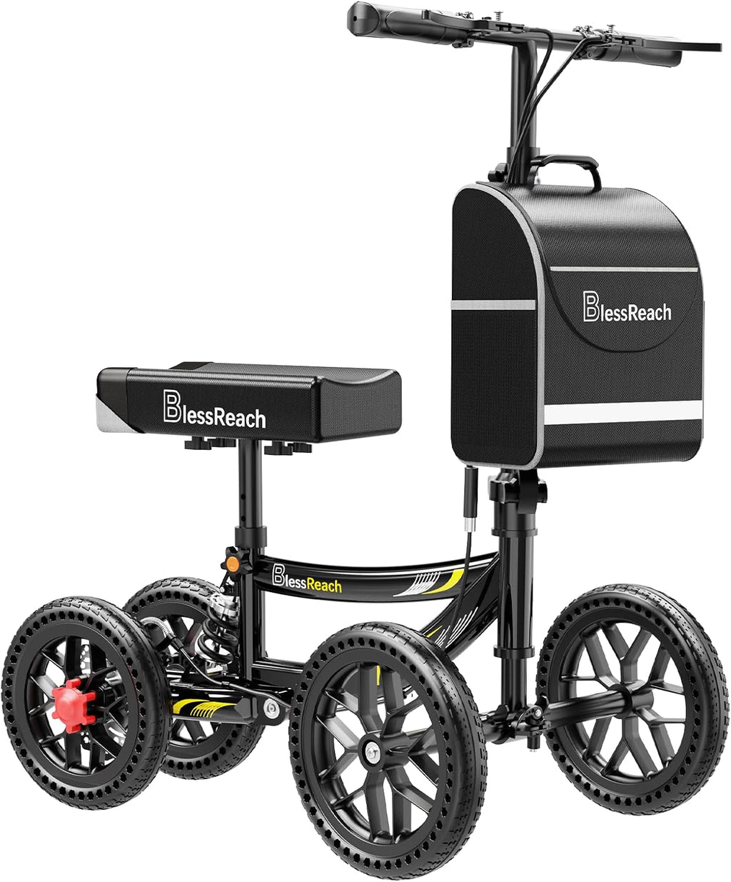 All Terrain Knee Scooter for Adults Foot Injuries,11” Big Wheels